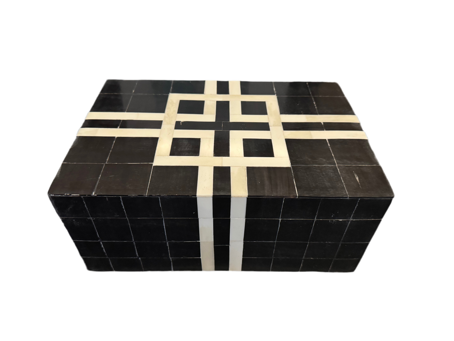 Big black and white decorative box