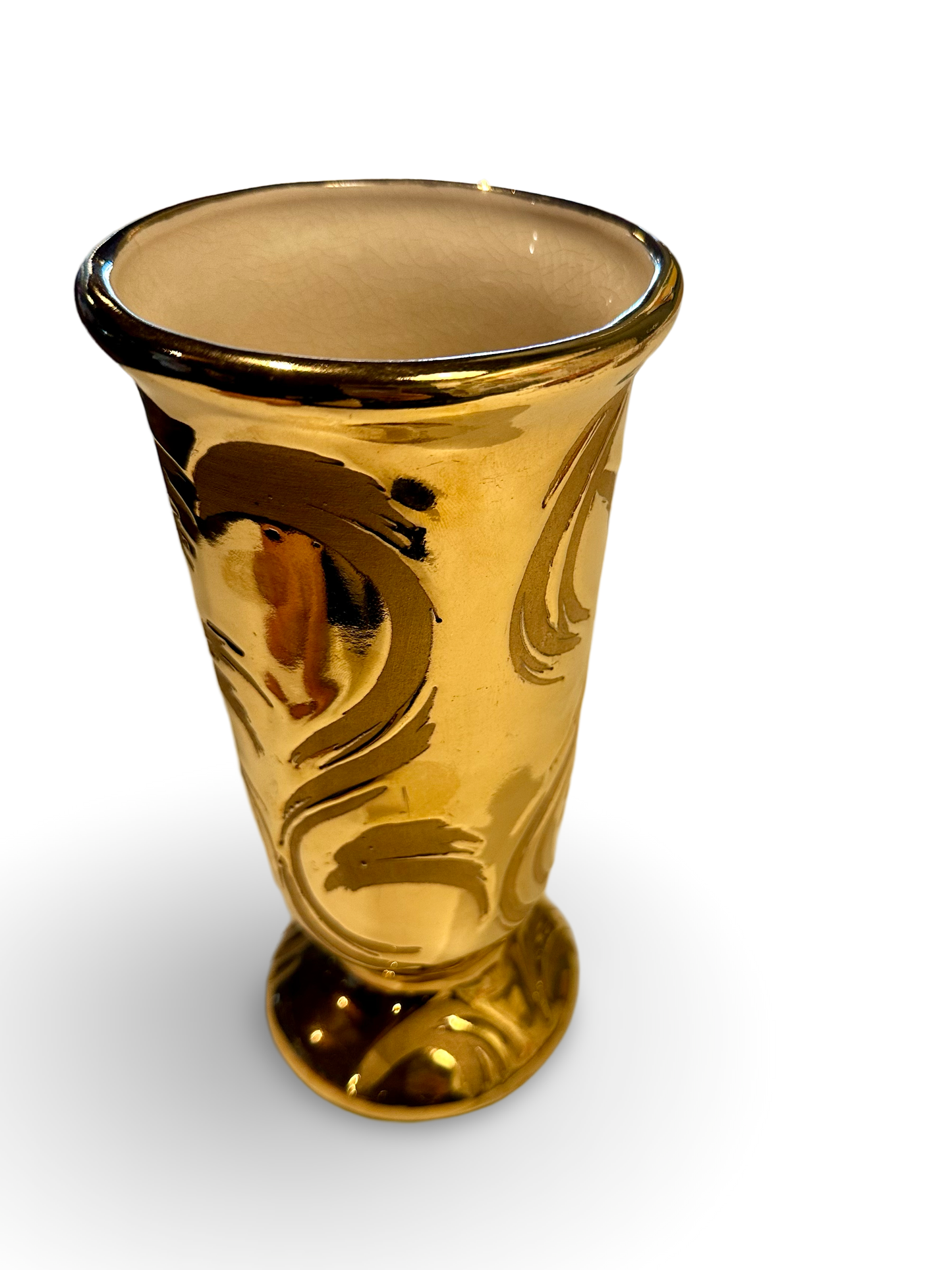 Weeping Gold Vase