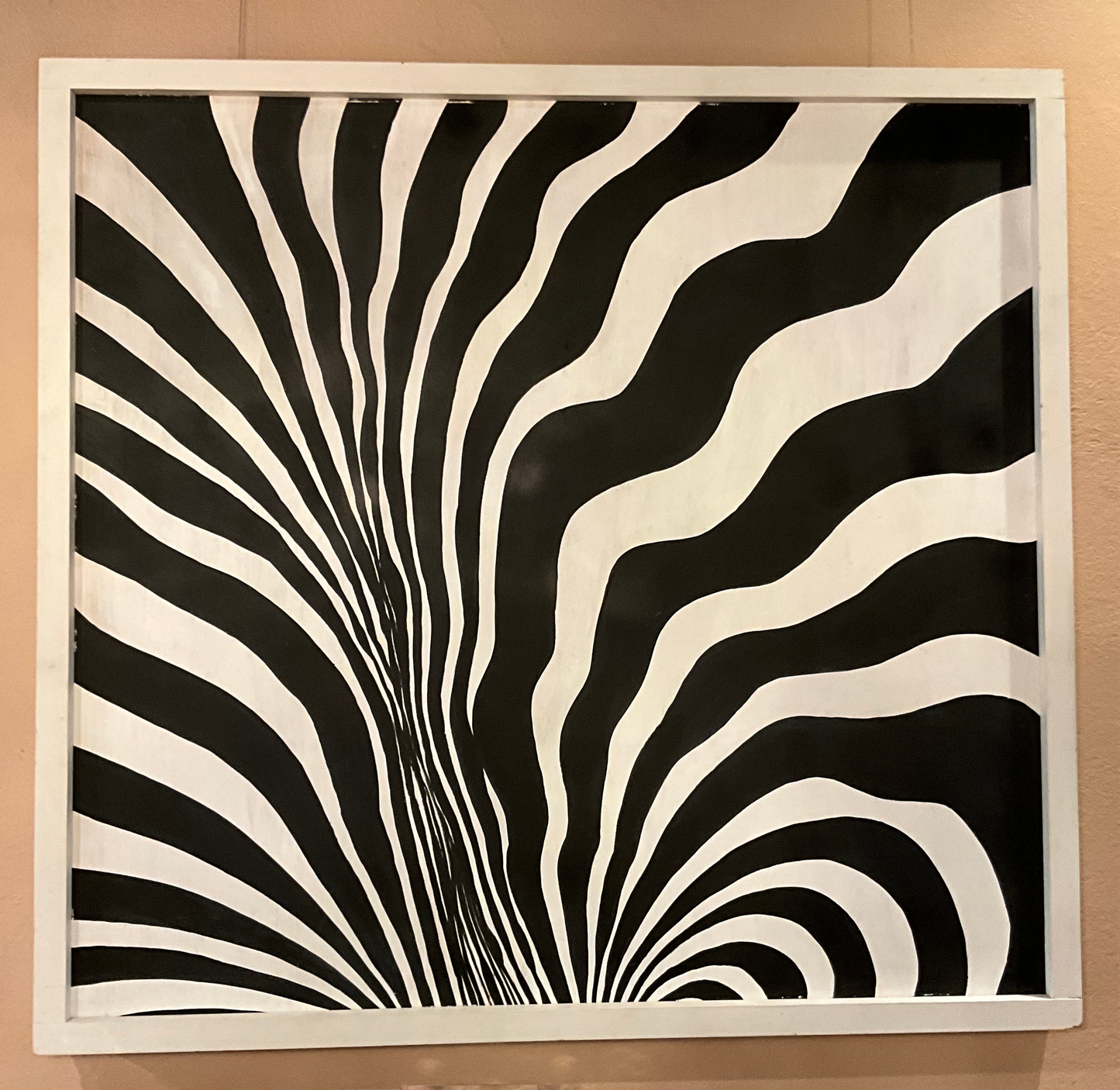 Vintage Zebra Painting