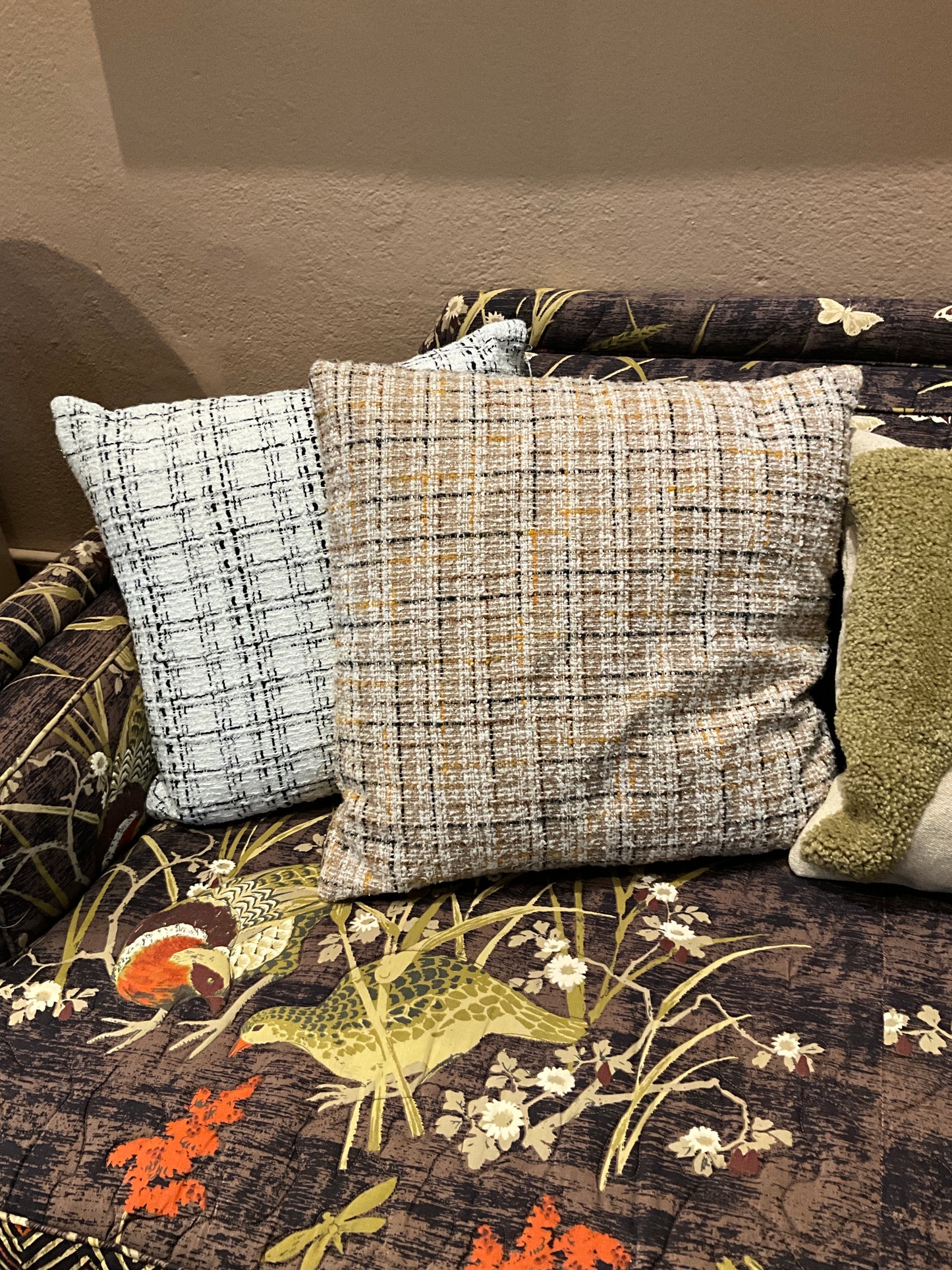 Sparkly Tweed Pillows