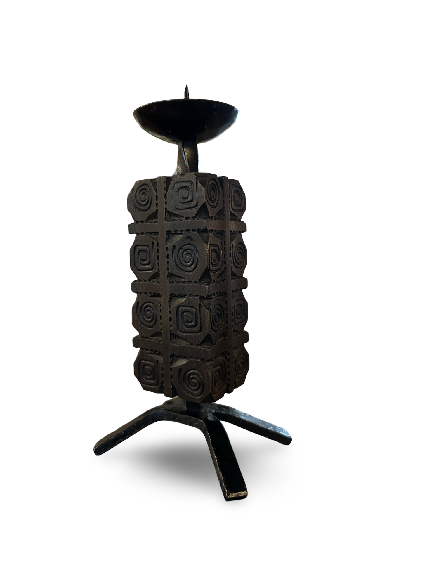 Mid century brutalist candle stick