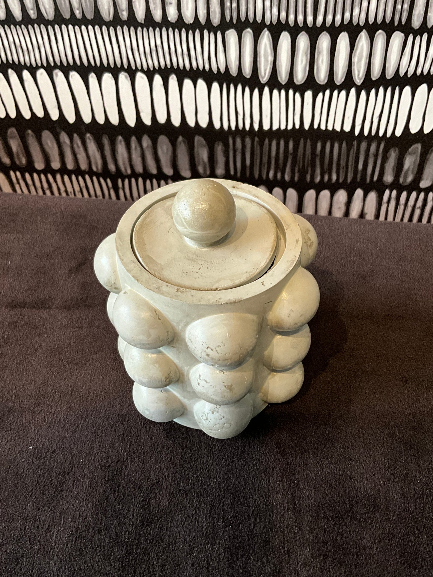 Concrete Brutalist Jar