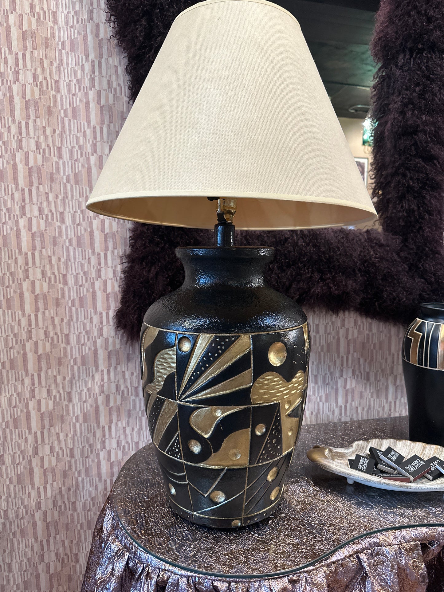 Vintage Ceramic Mod Lamp