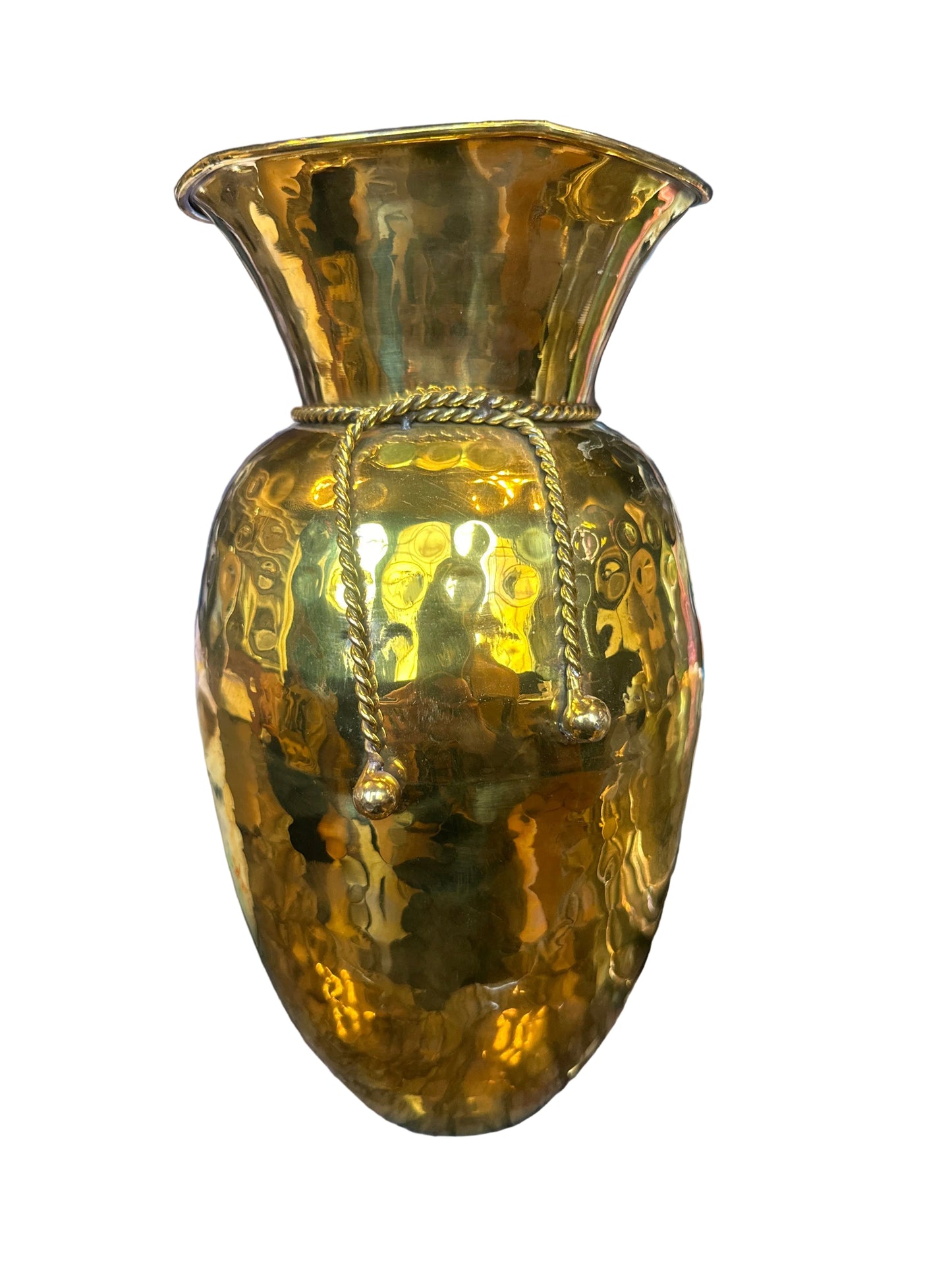 Vintage Brass Knot Vase