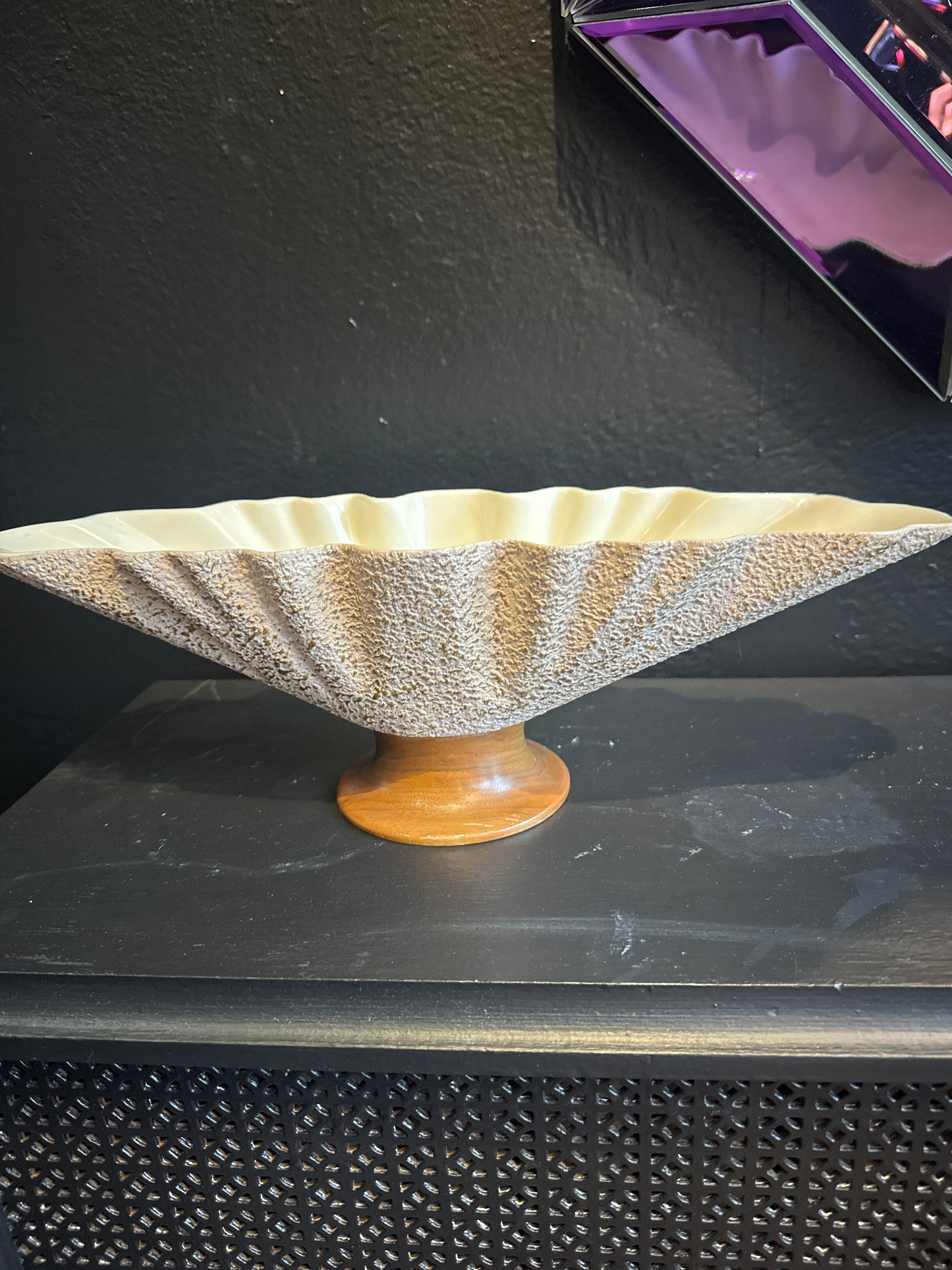 Spackle Fan Dish