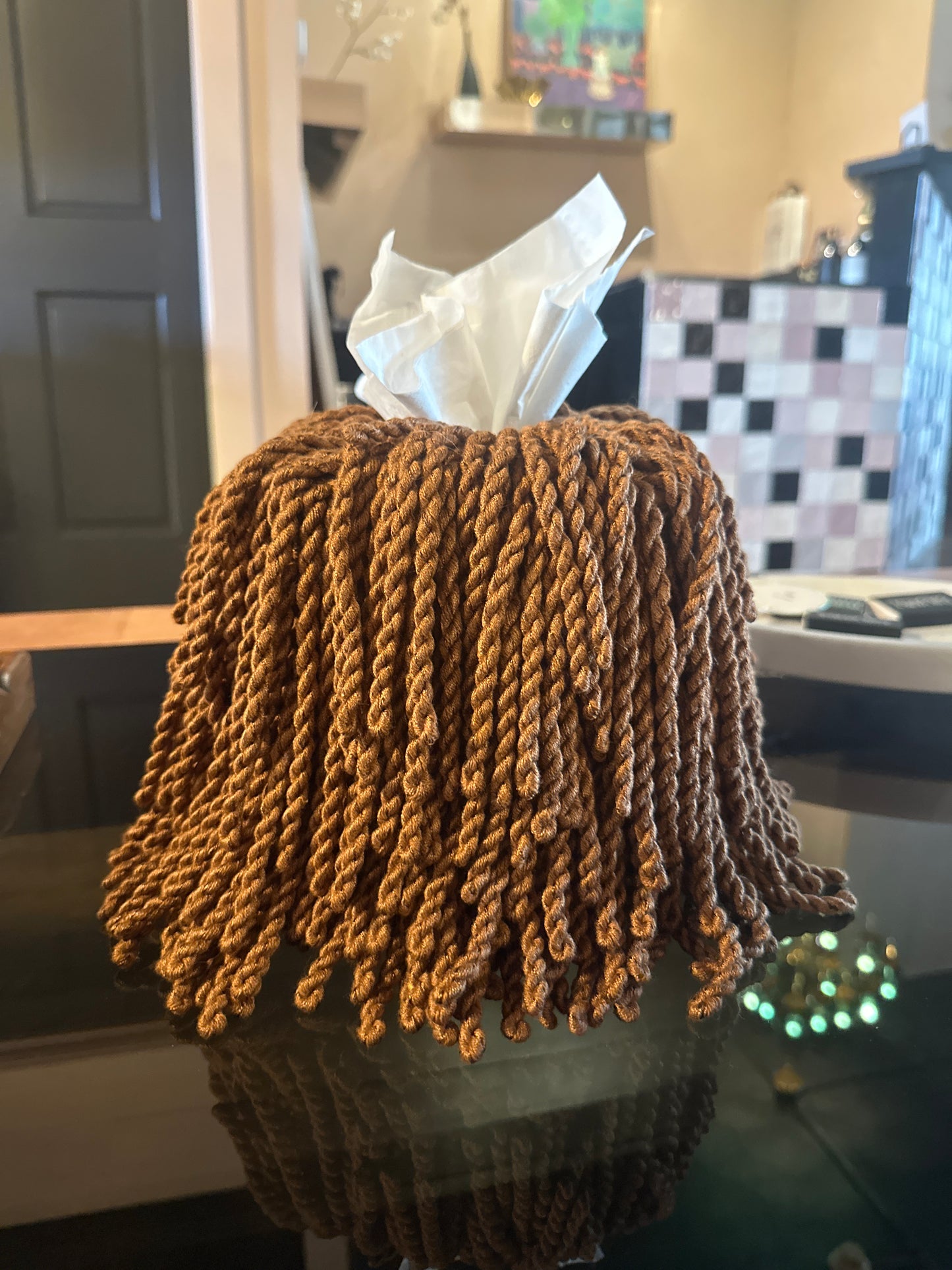 Mauvelous Tissue Box Cover