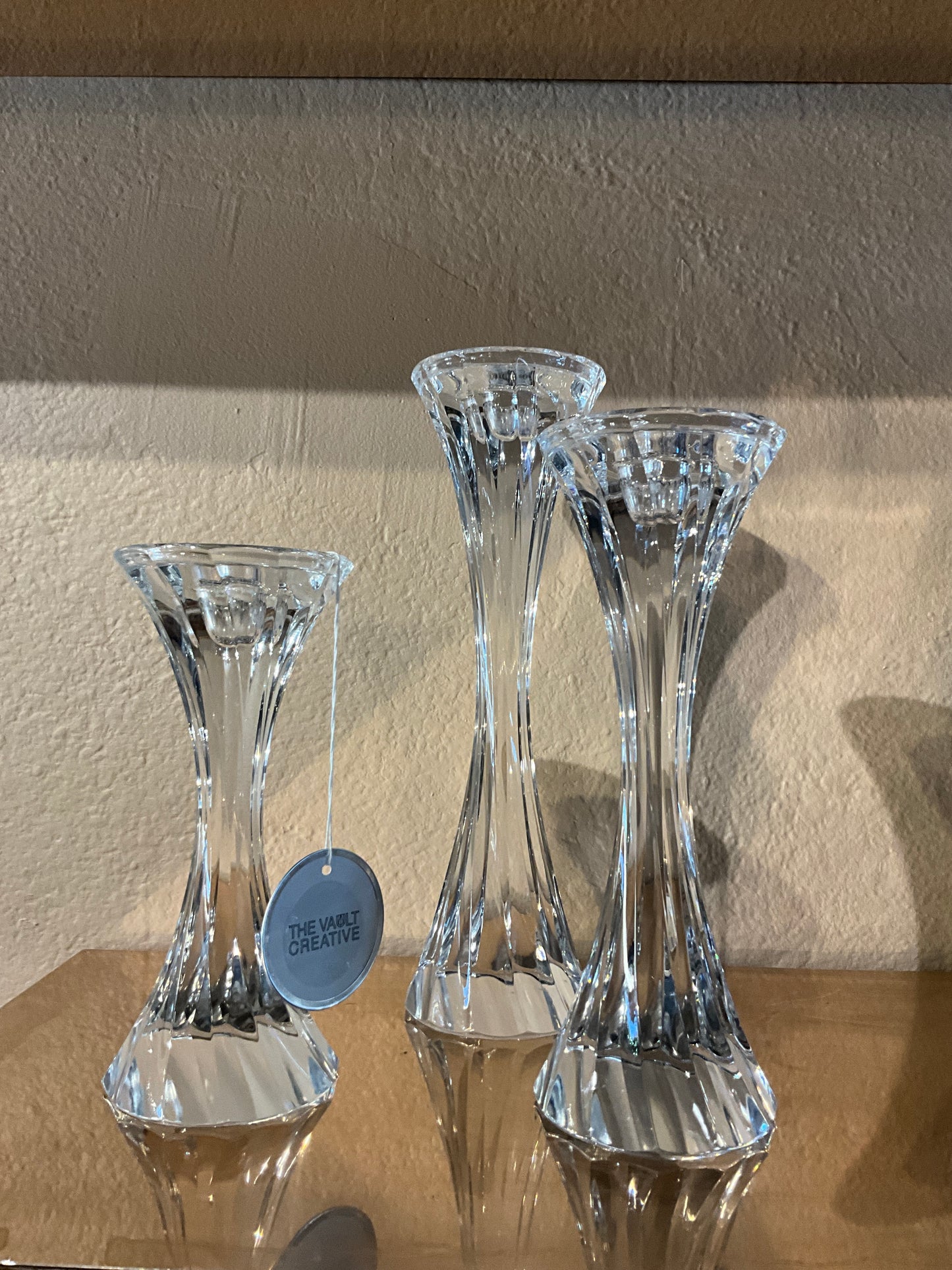 Twisted Crystal Candle Holders (set)