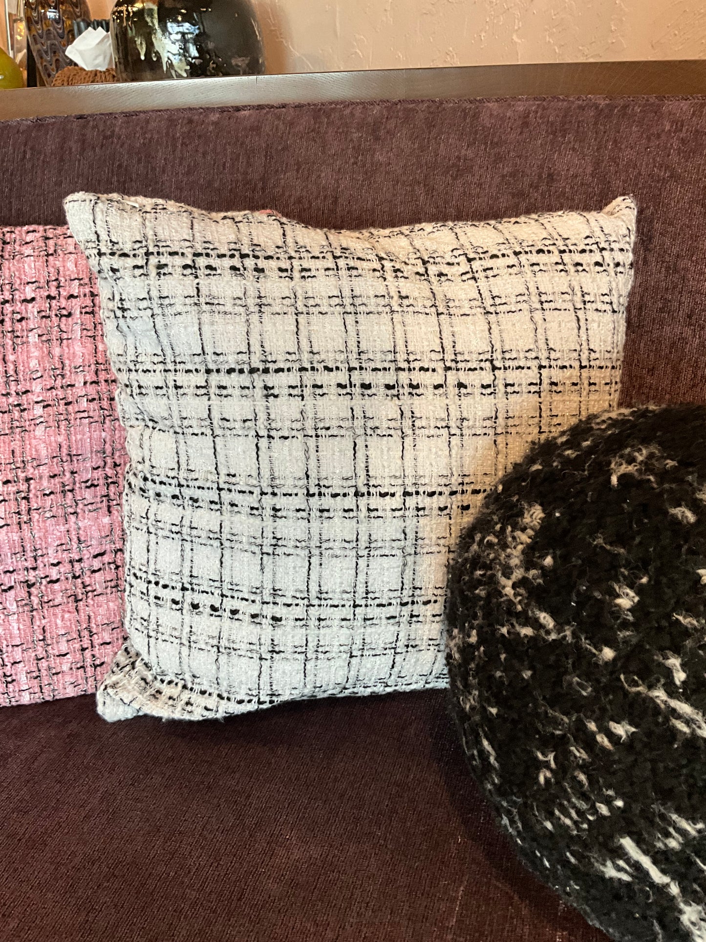Sparkly Tweed Pillows