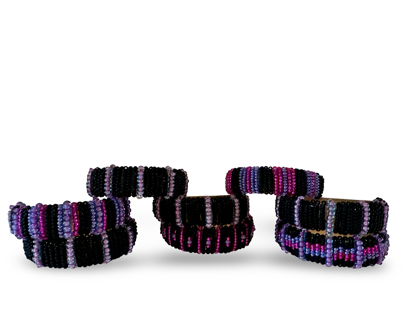 Hand Beaded Napkin Rings (set of 8)