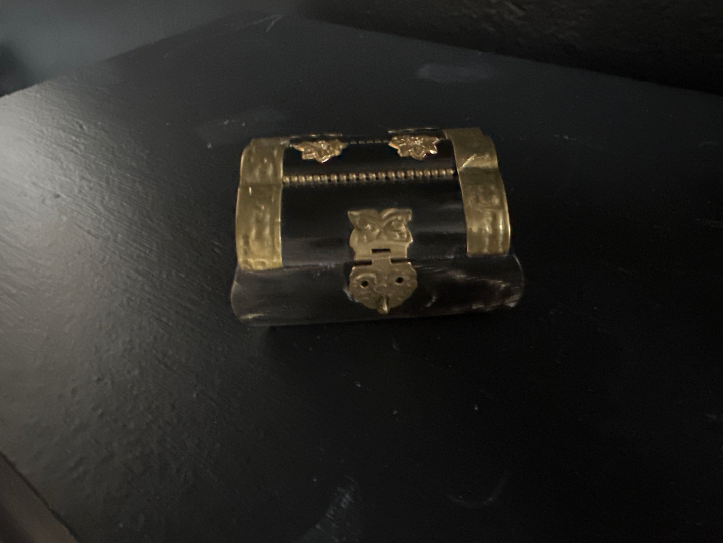 French Horn and Brass Box