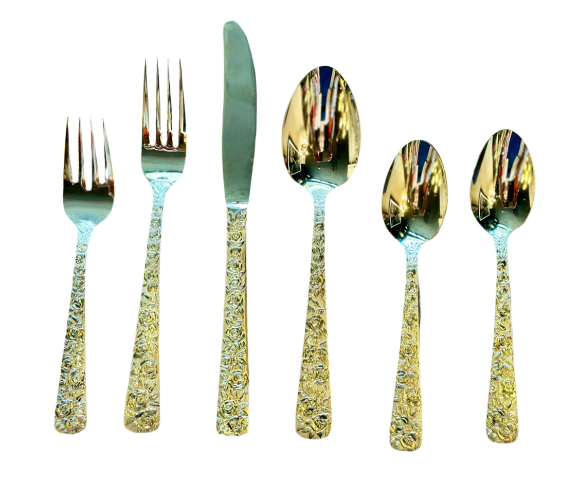 8 Settings Goldplate Flatware