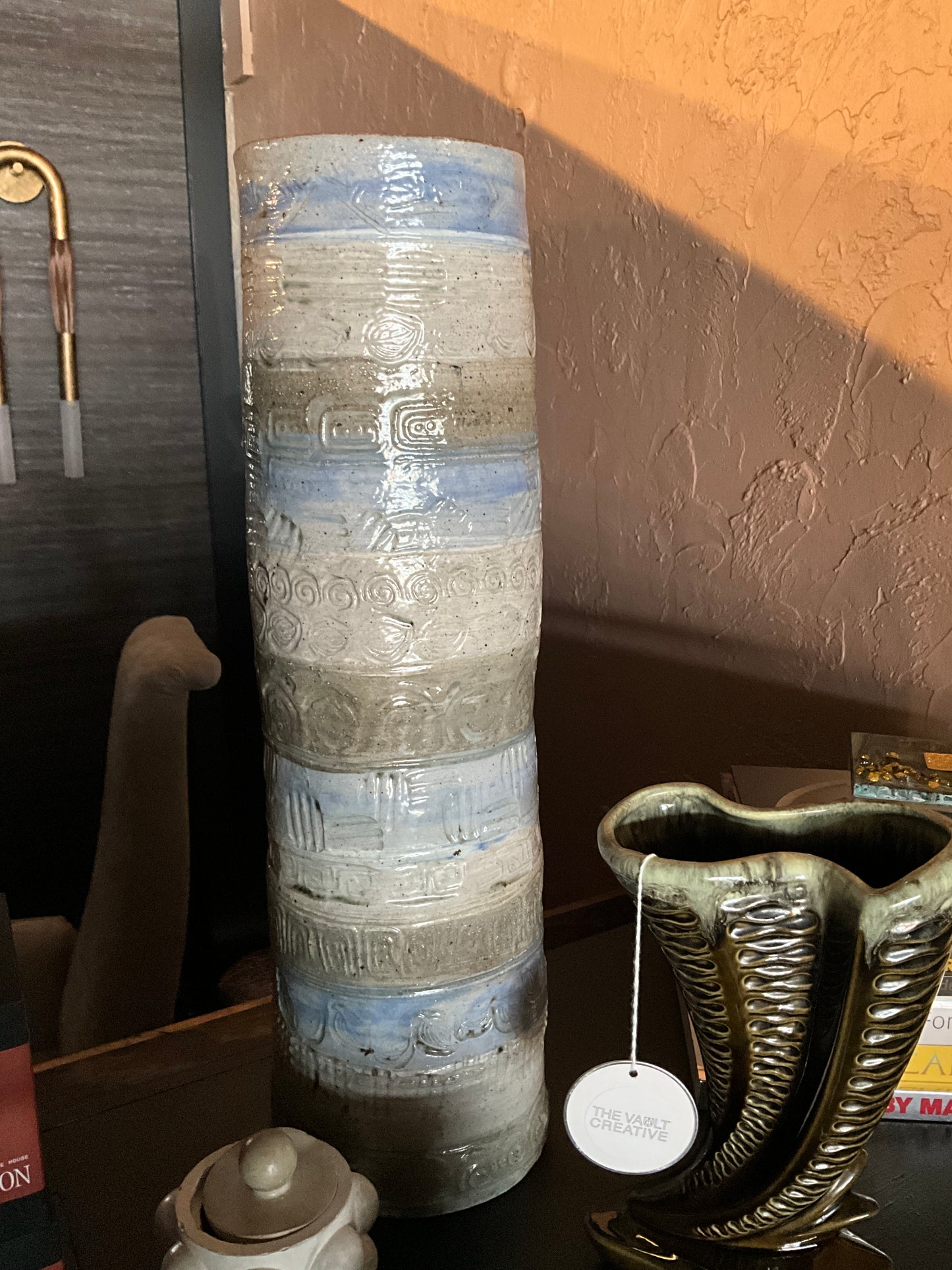 Tall Ceramic Decorative Vessel