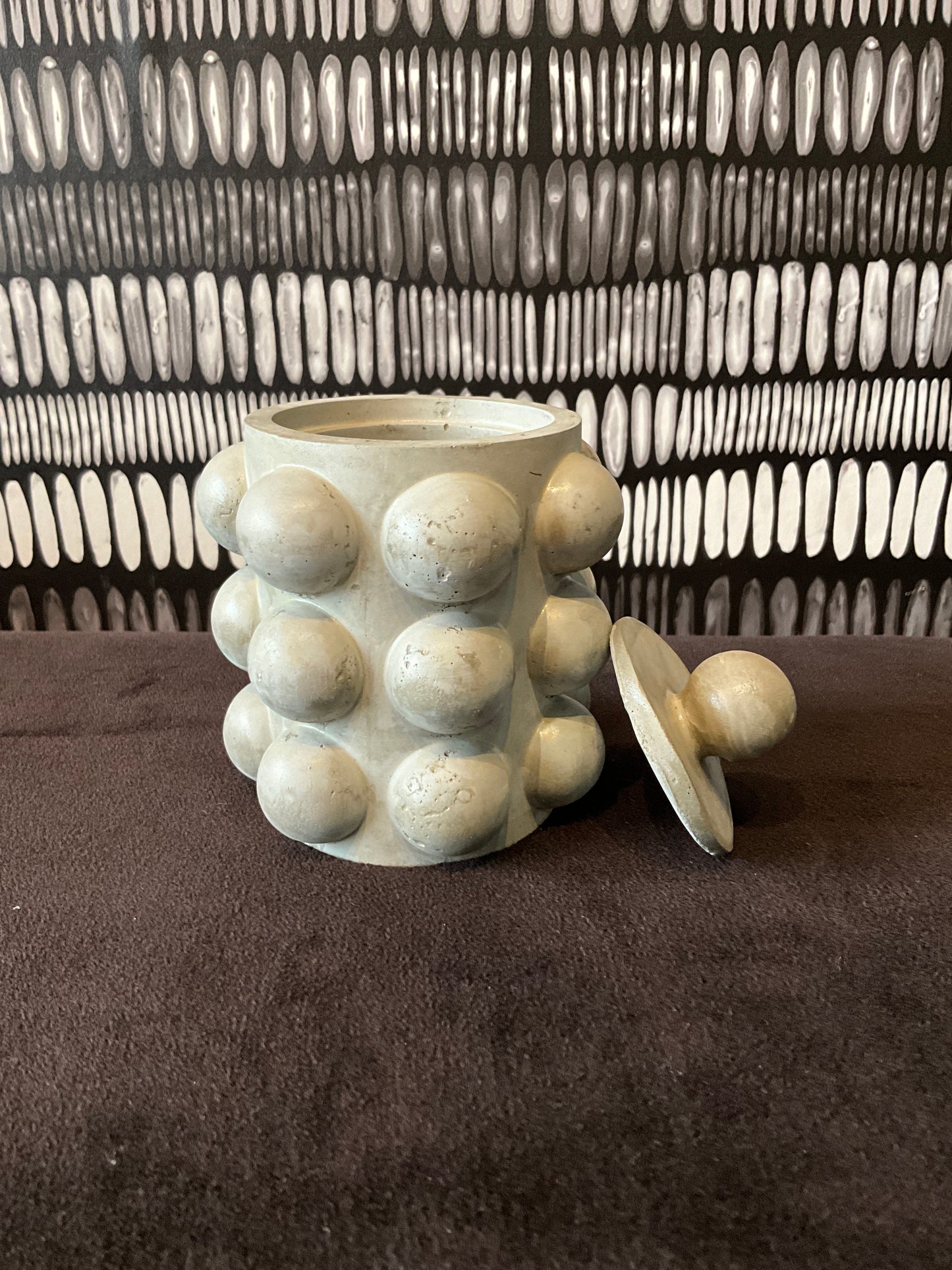Concrete Brutalist Jar