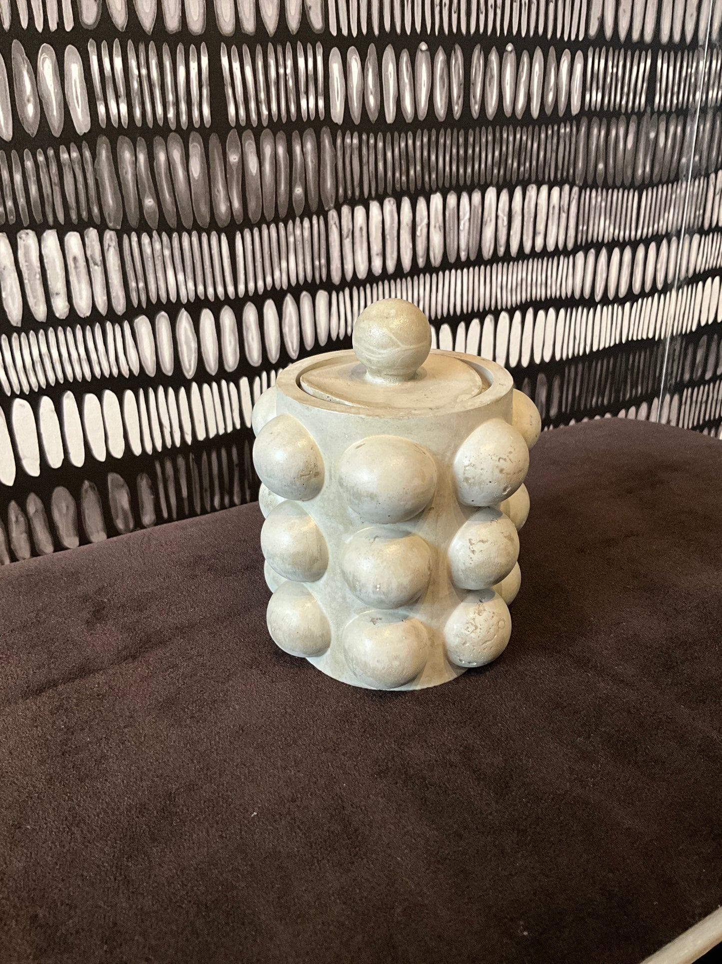 Concrete Brutalist Jar