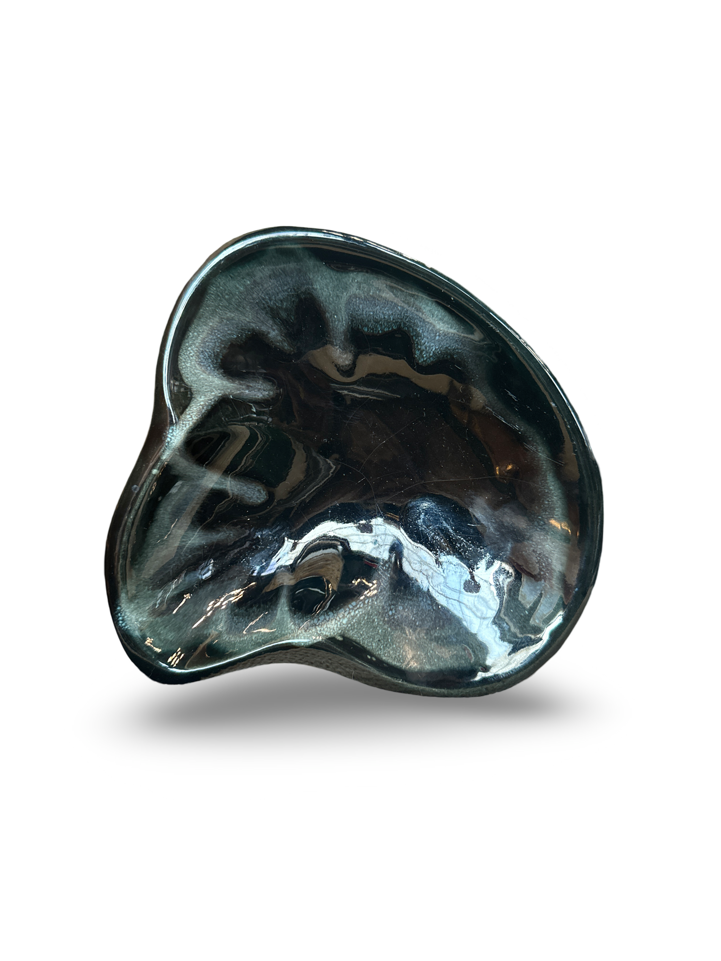 Mid Century Black Dish