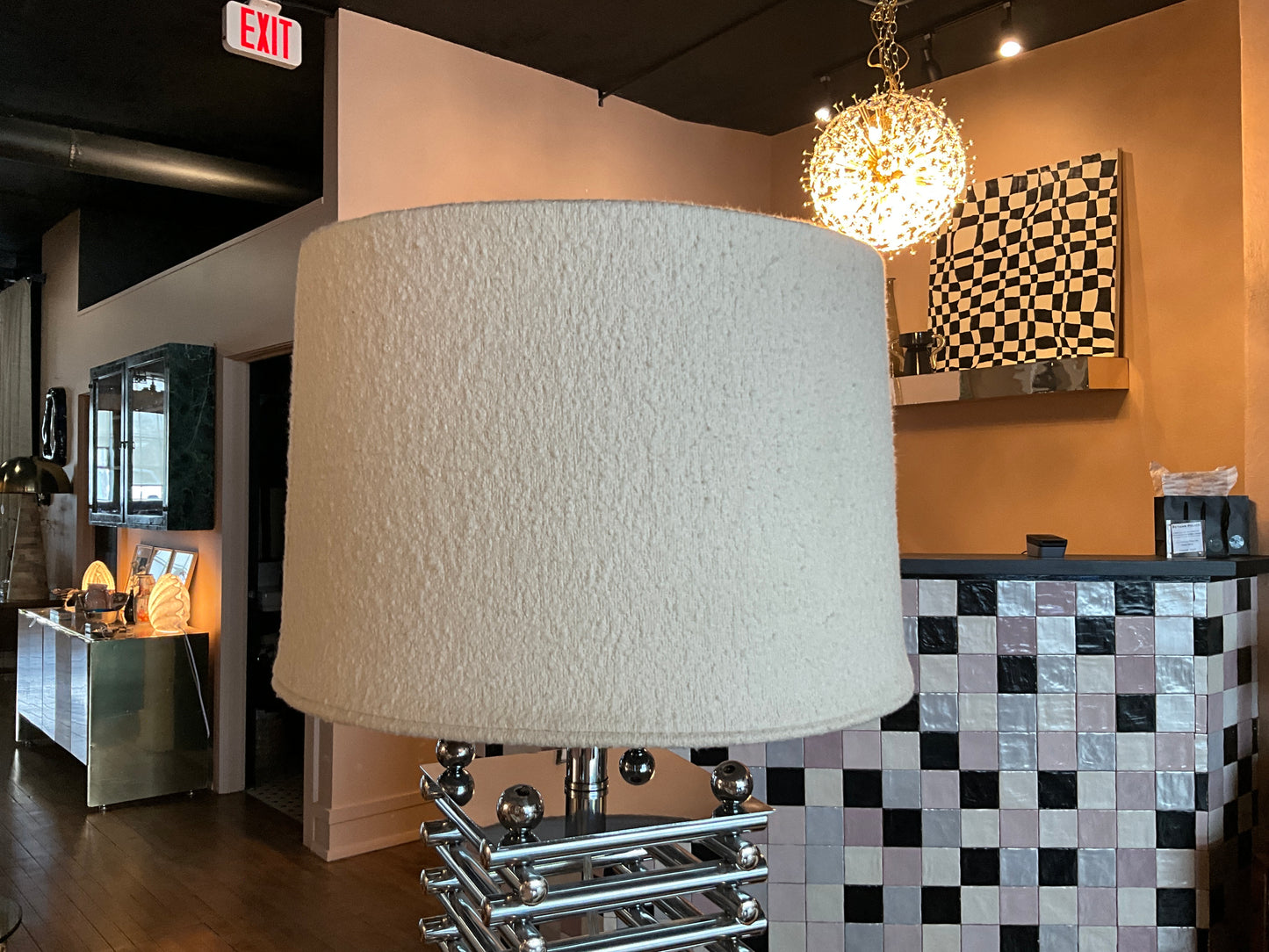 Custom Boucle Shade
