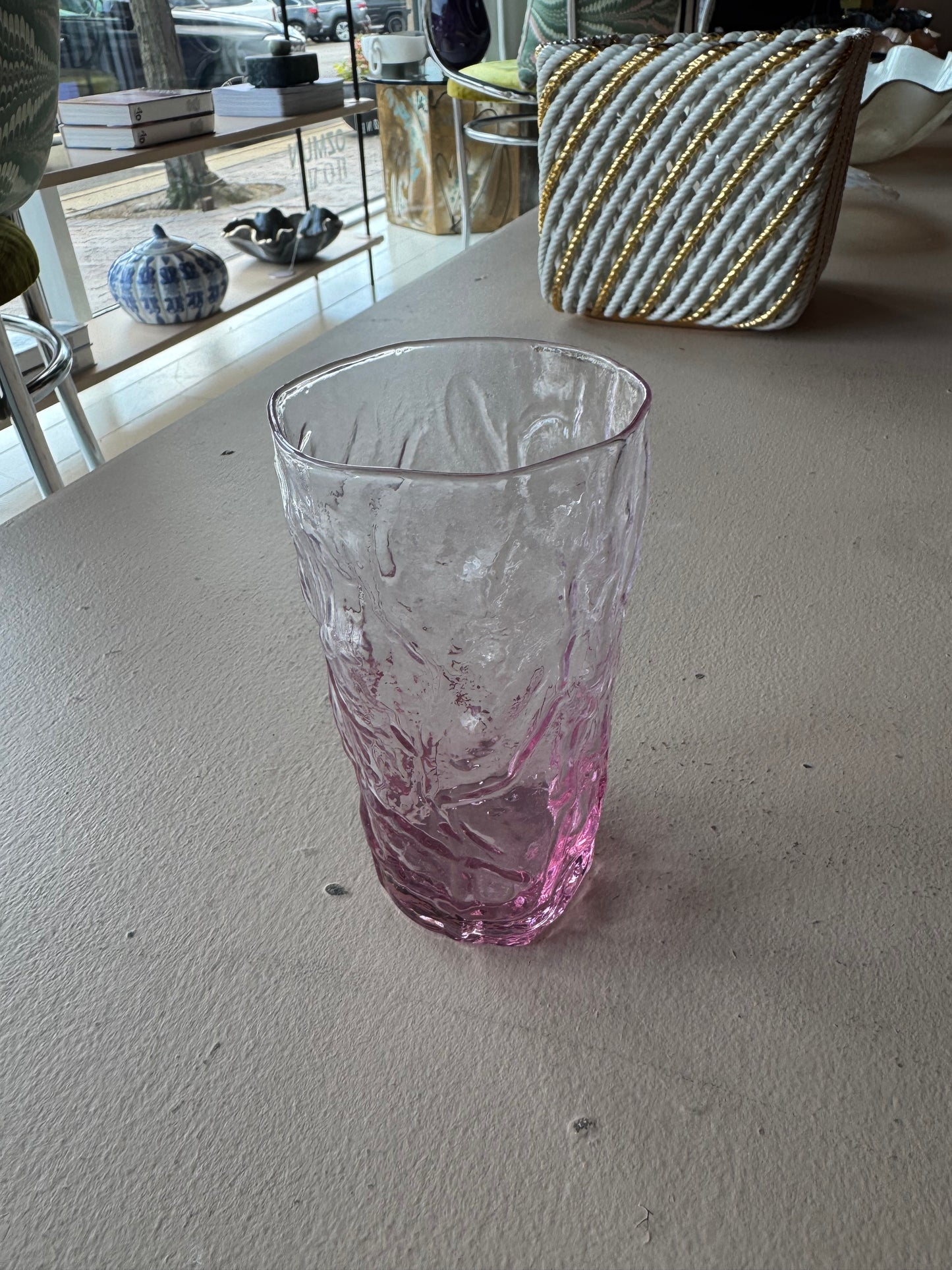 Pink Driftwood Glass Set