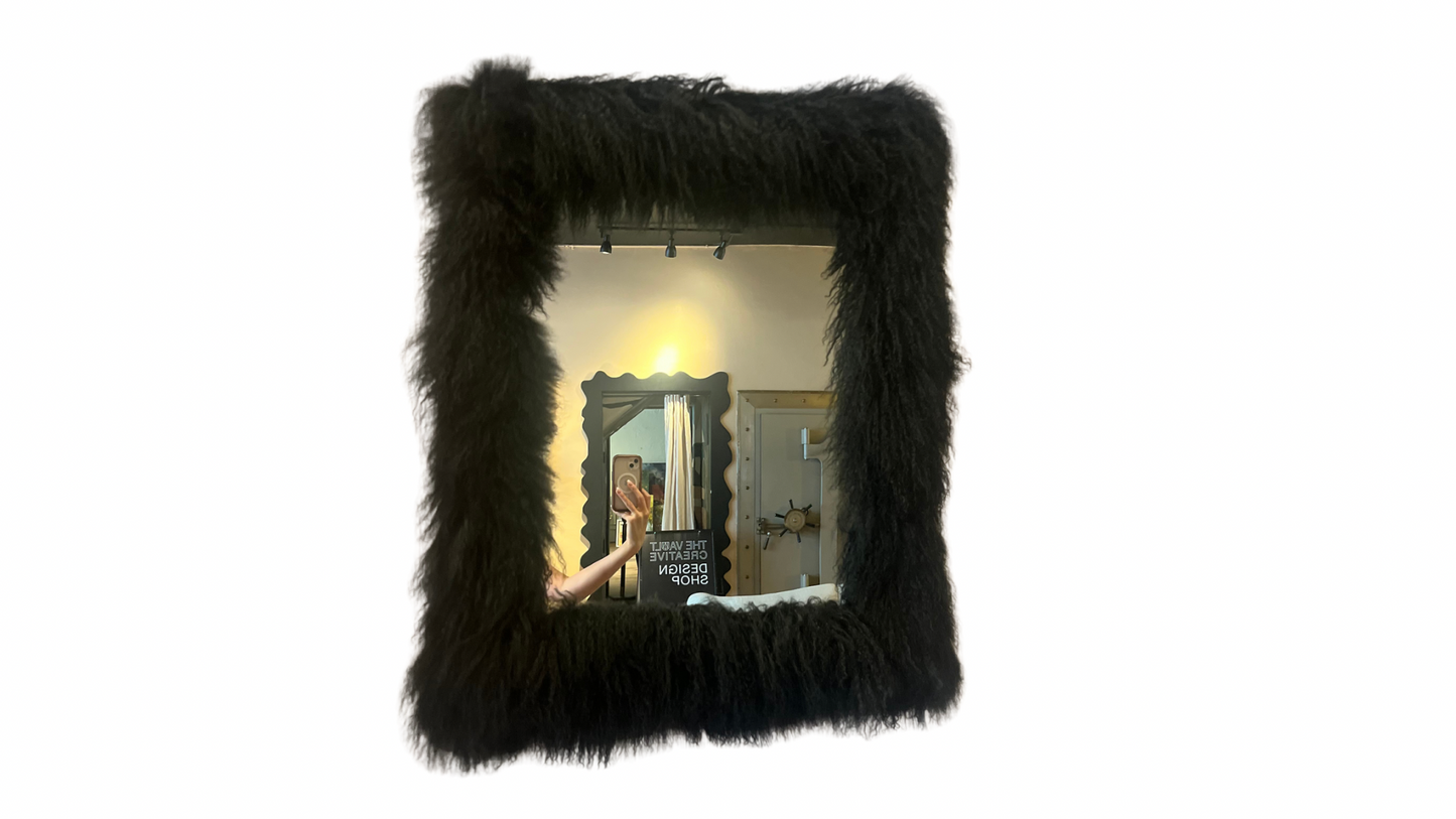 Fluffy Fur Mirror