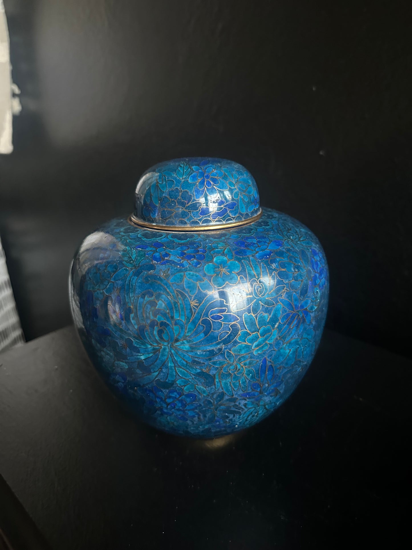 Vintage Cloisonné Ginger Jar