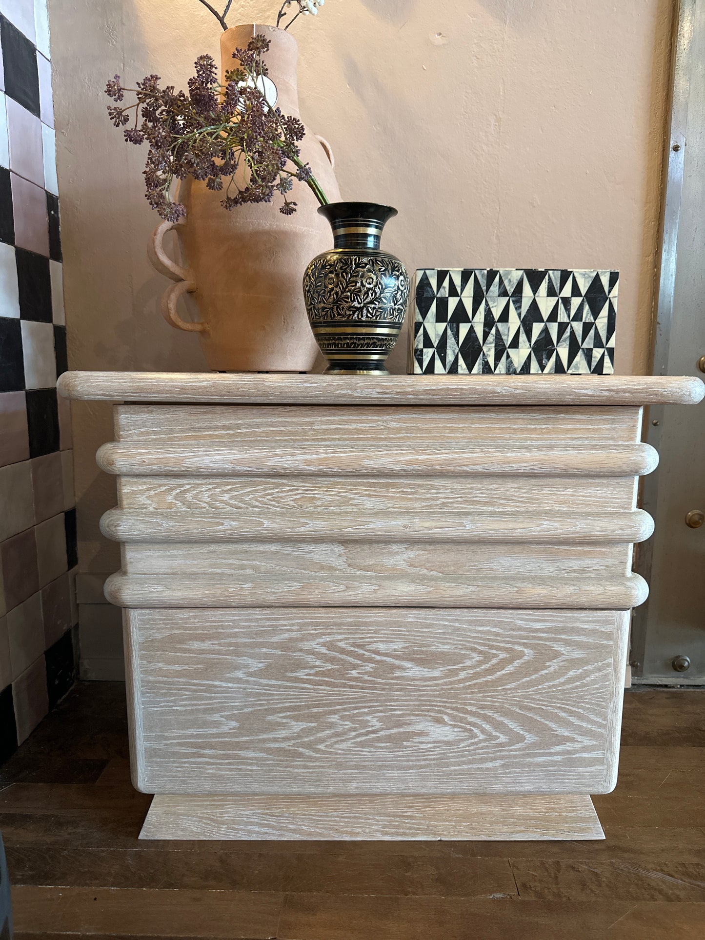 Pair of Vintage Cerused Side Tables
