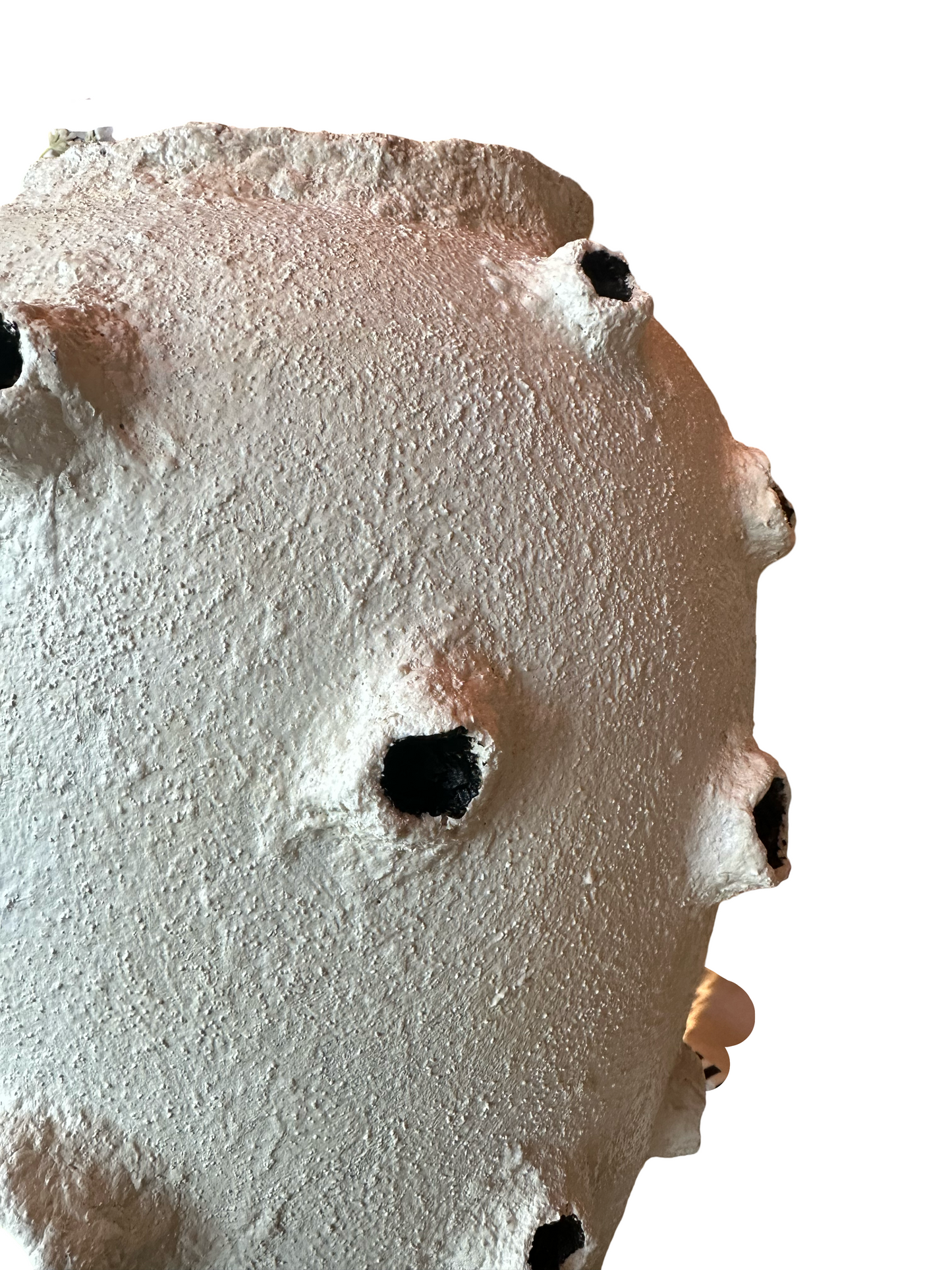 Tall White Crater Vase