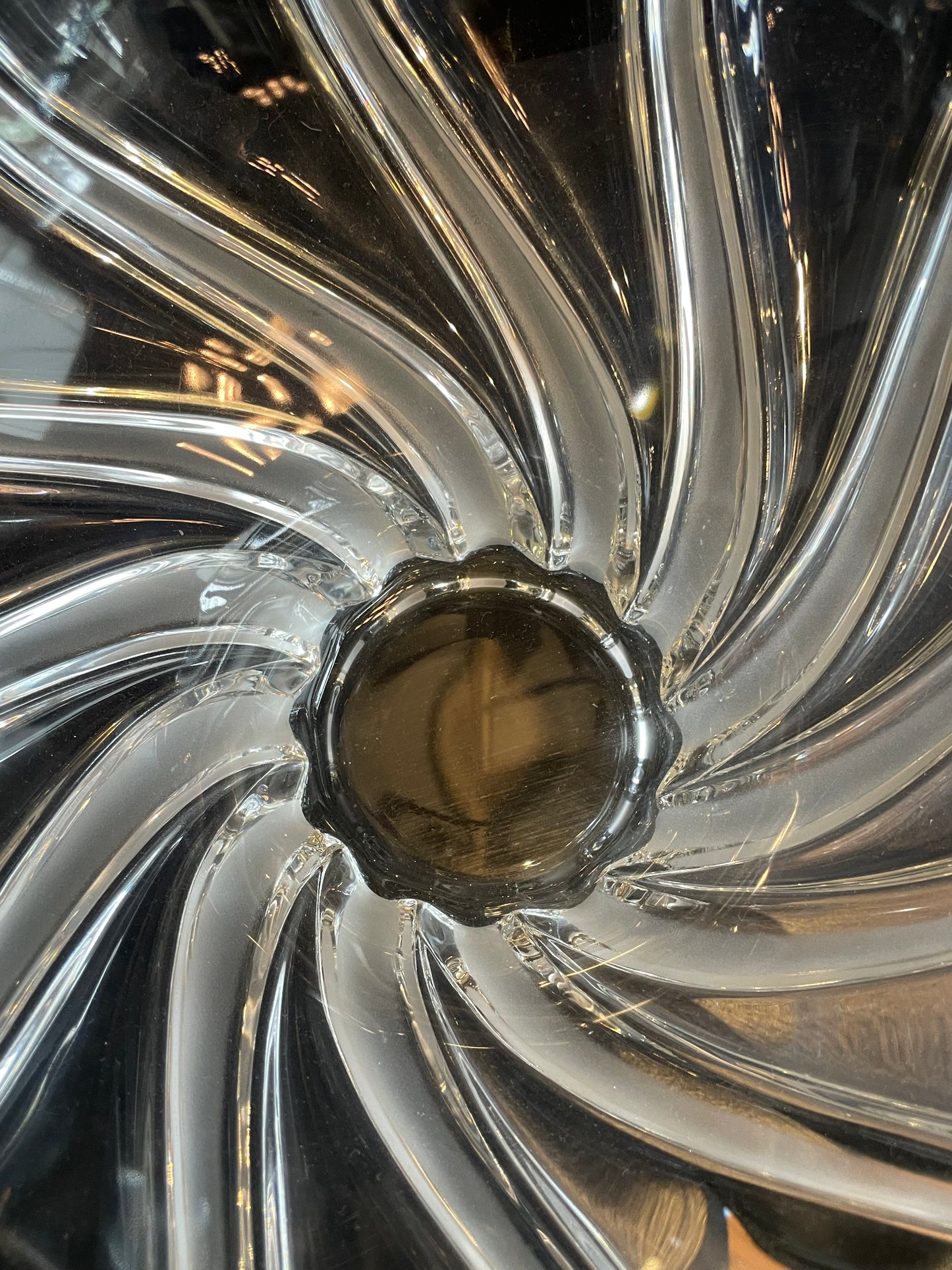 Glass Swirl Bowl