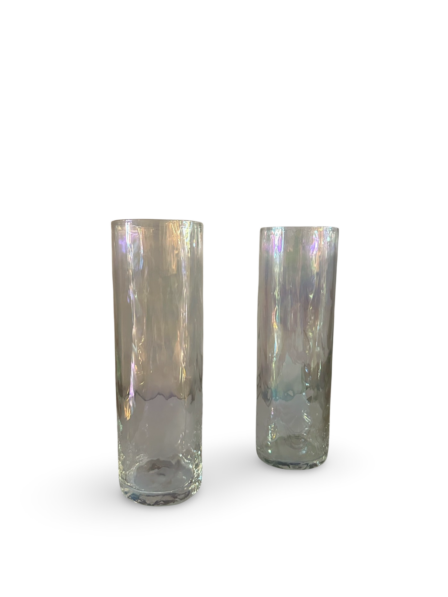Set of 6 Vintage Iridescent Glasses