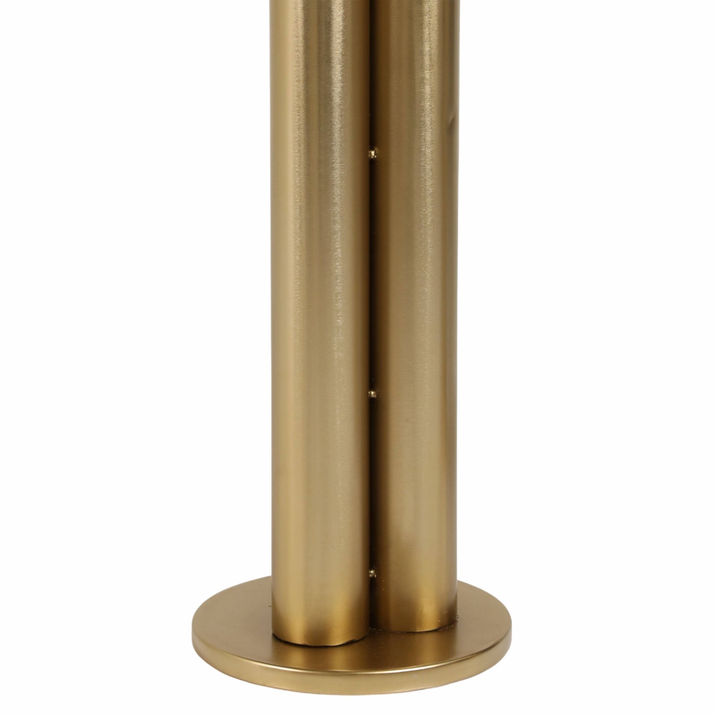 Metal Marble Top Dual Column Console Table - Gold, 42 in.