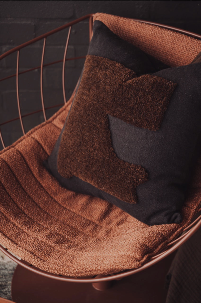 Abstract Cushions | Black/Chocolate