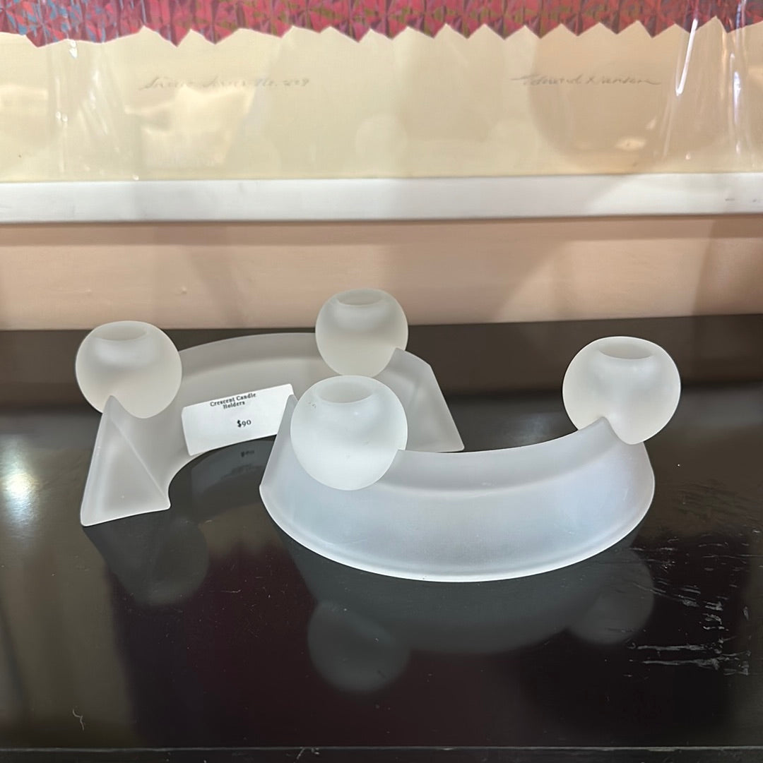 Crescent Candle Holders