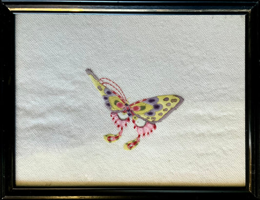 Butterfly embroidery art