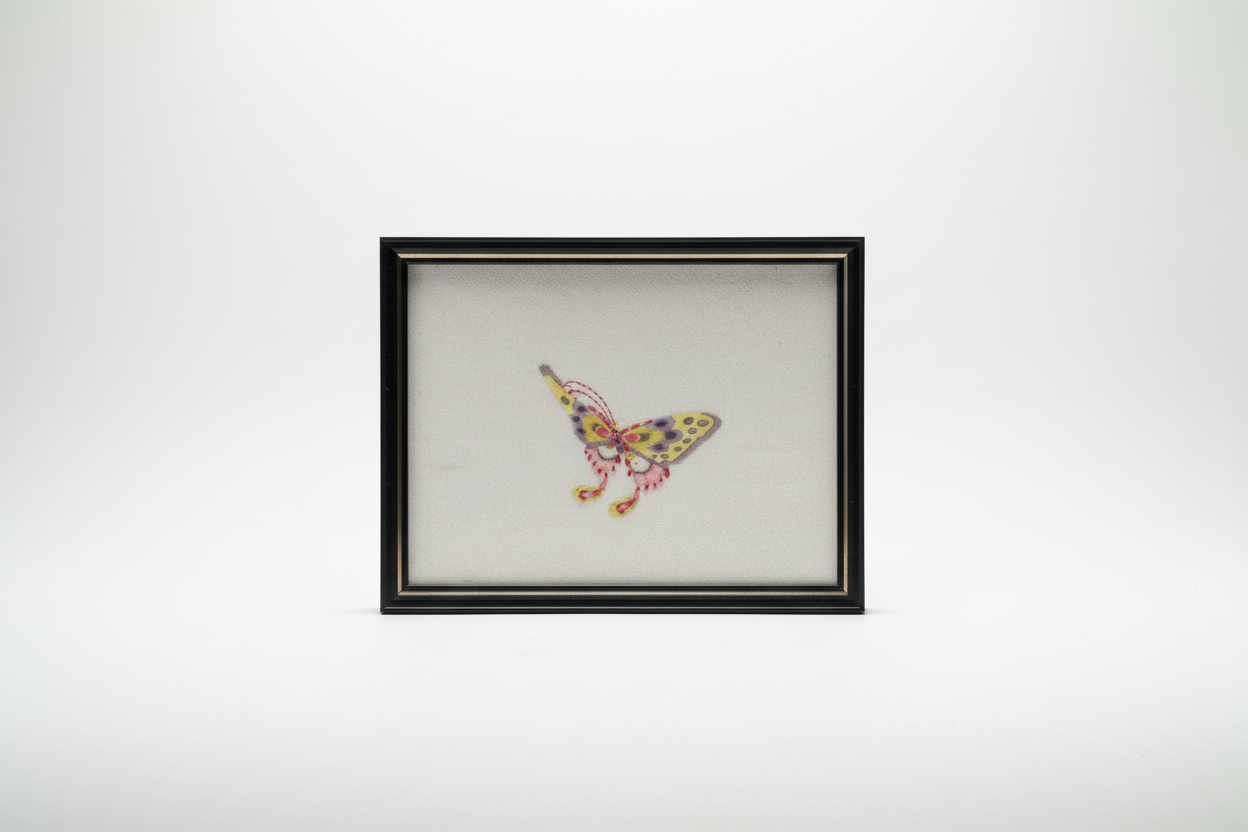 Butterfly embroidery art