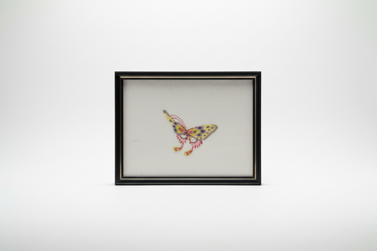 Butterfly embroidery art