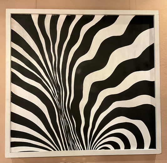 Vintage Zebra Painting