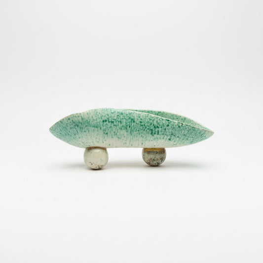 Decorative green bowl