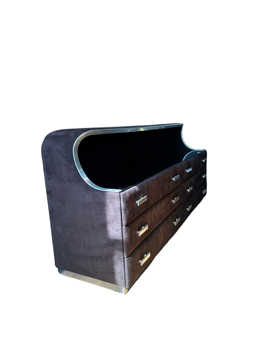 70’s Space Age Ultra Suede Dresser
