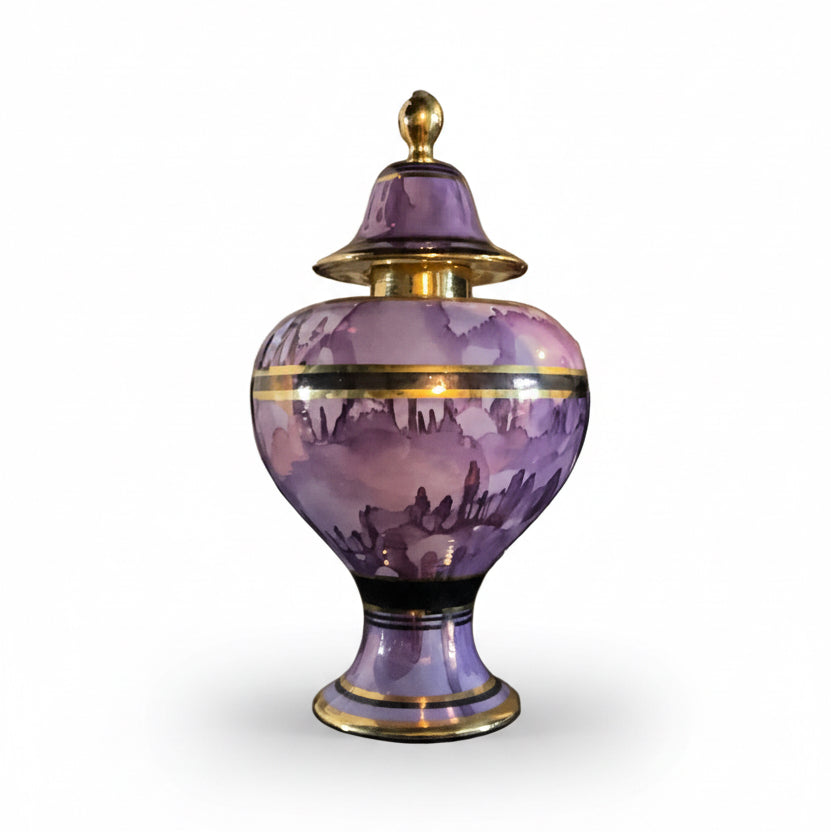 Purple Watercolor Vessel