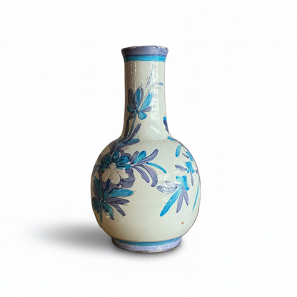 Vintage Italian flower vase by The Vault Creative with intricate floral design and classic ceramic finish.