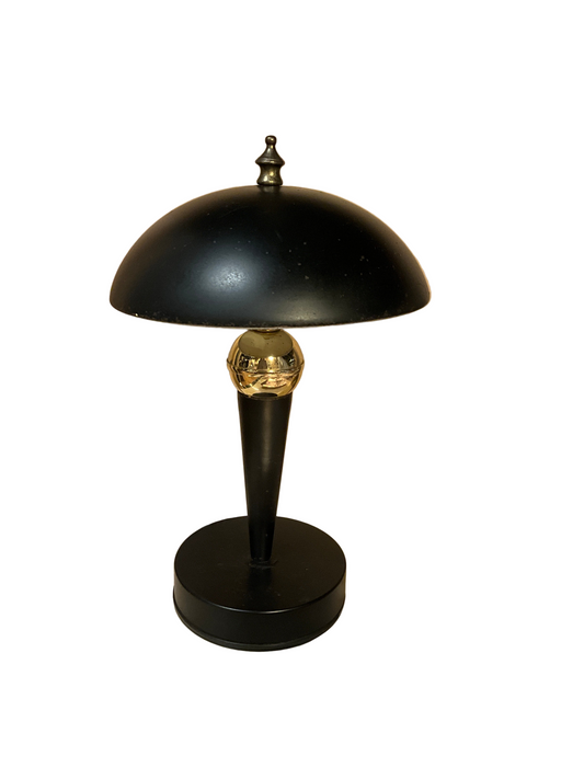 Small metal black table lamp