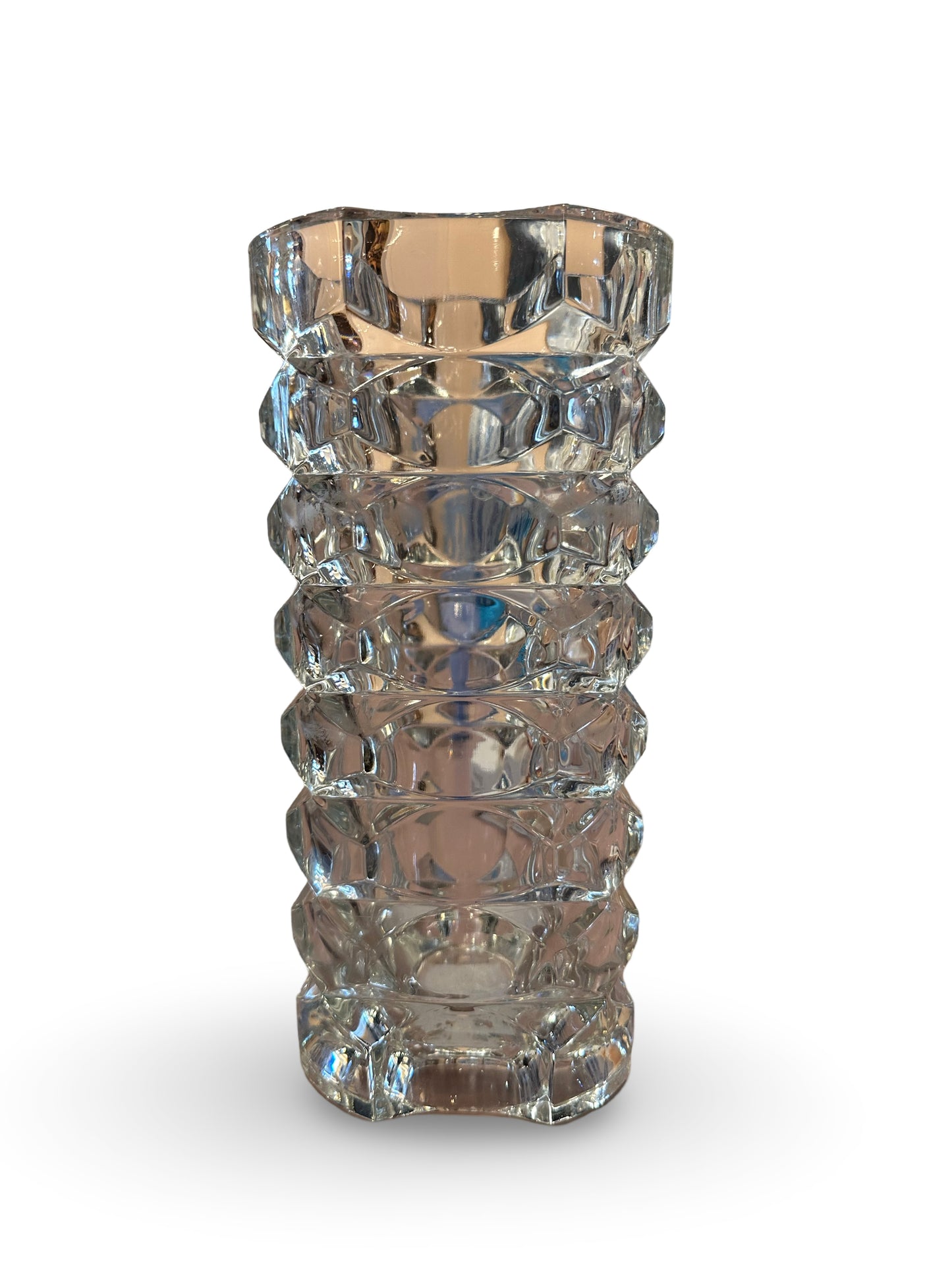 Mid Century Crystal Vase