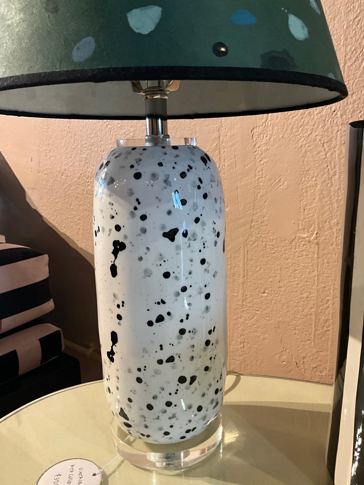 Vintage lamp w/ custom shade