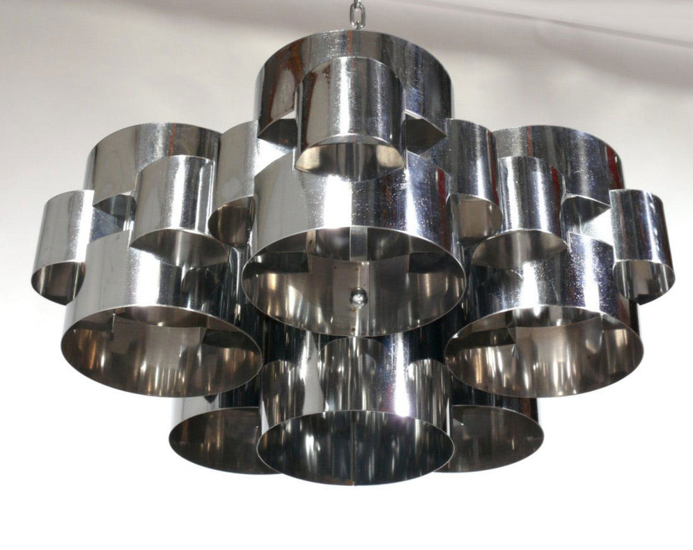 Curtis Jere Chrome Cloud Chandelier