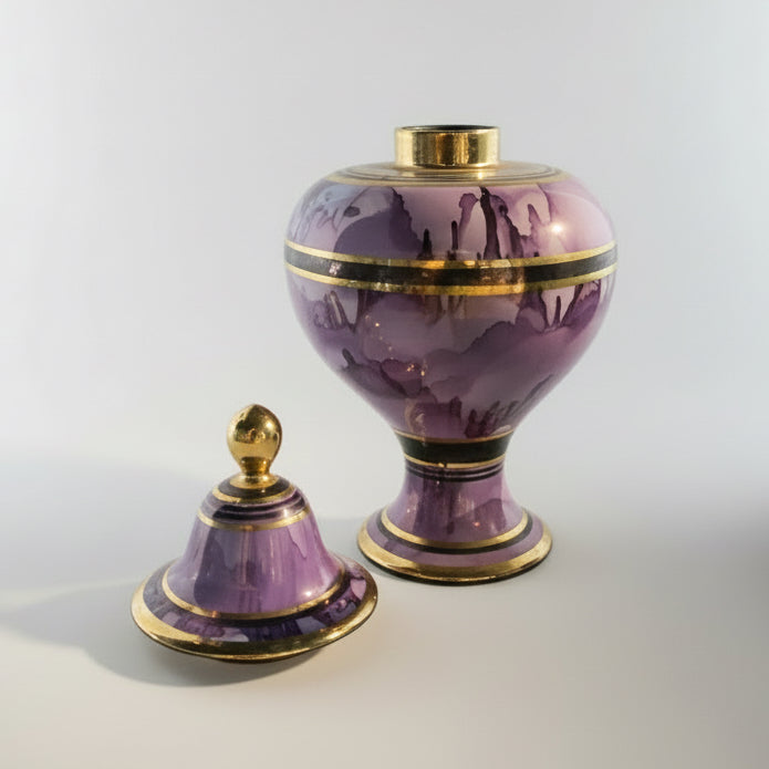 Purple Watercolor Vessel