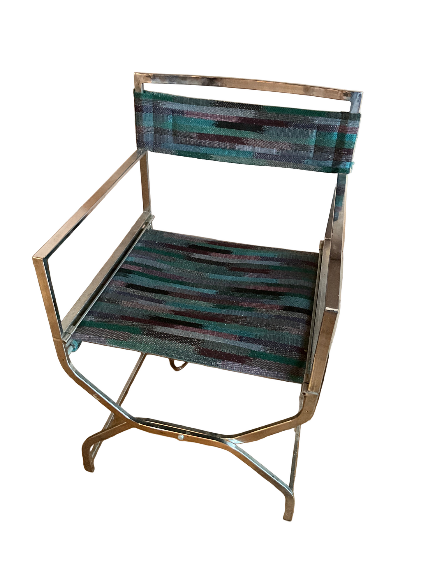 Vintage Chrome Directors Chairs (pair)