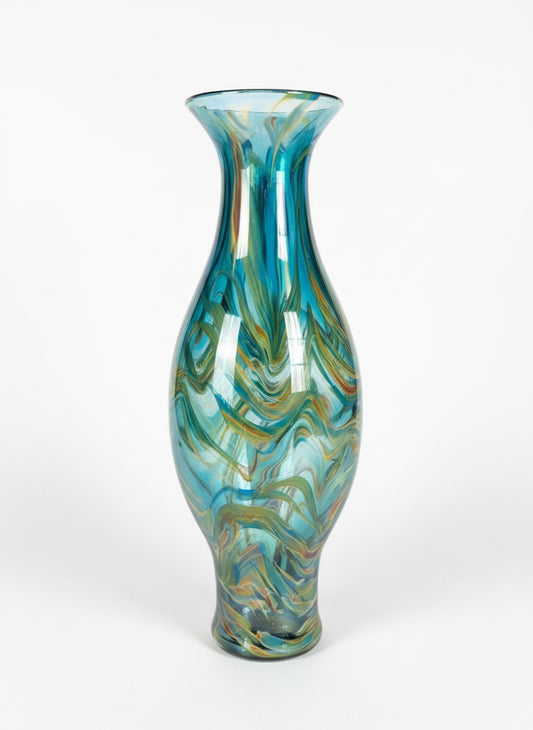 Blue Swirl Vase