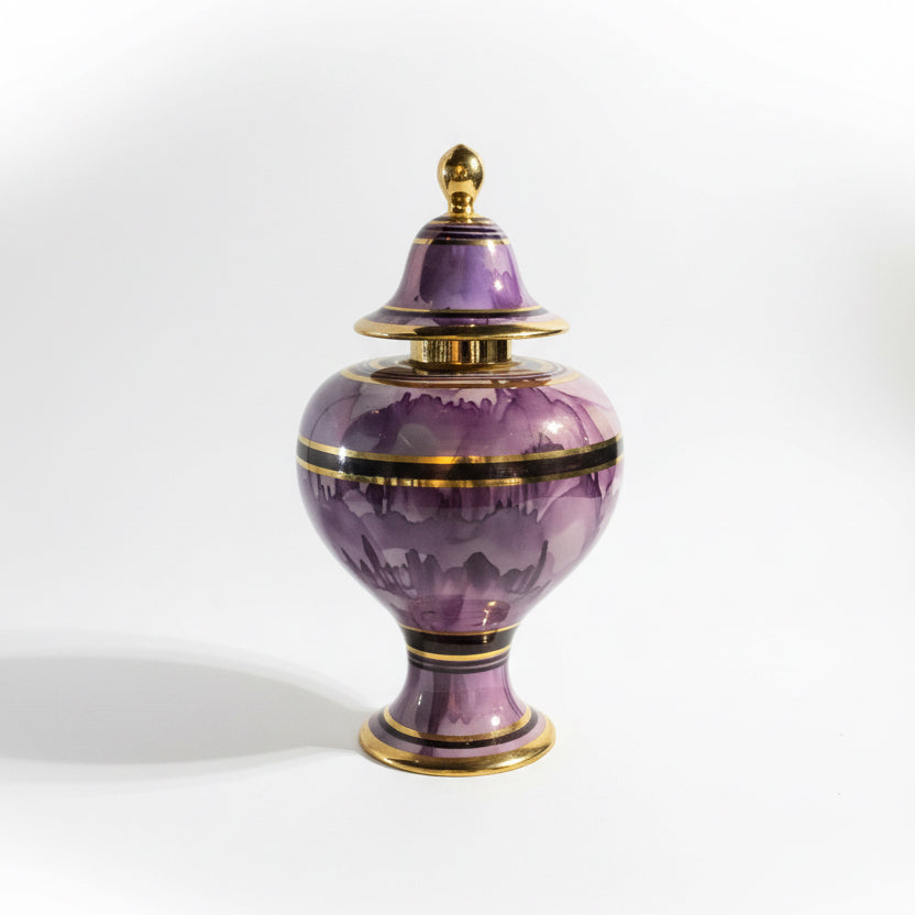 Purple Watercolor Vessel