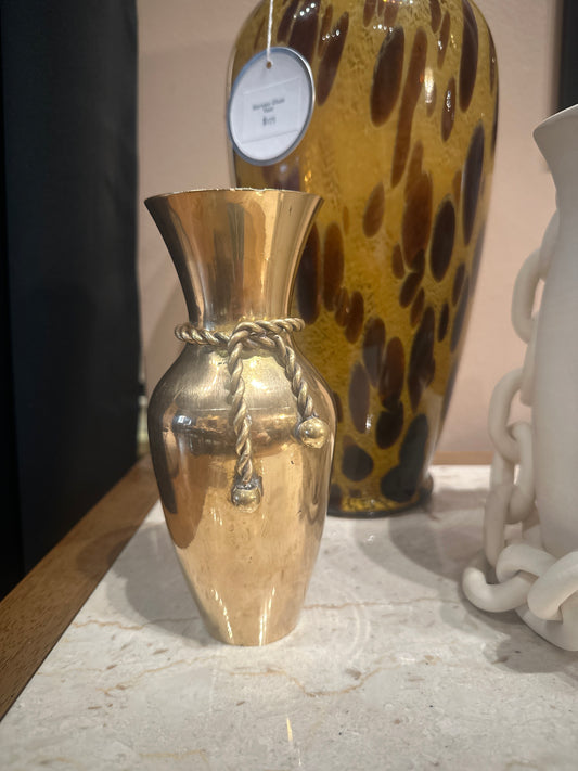 Brass Cord Vase