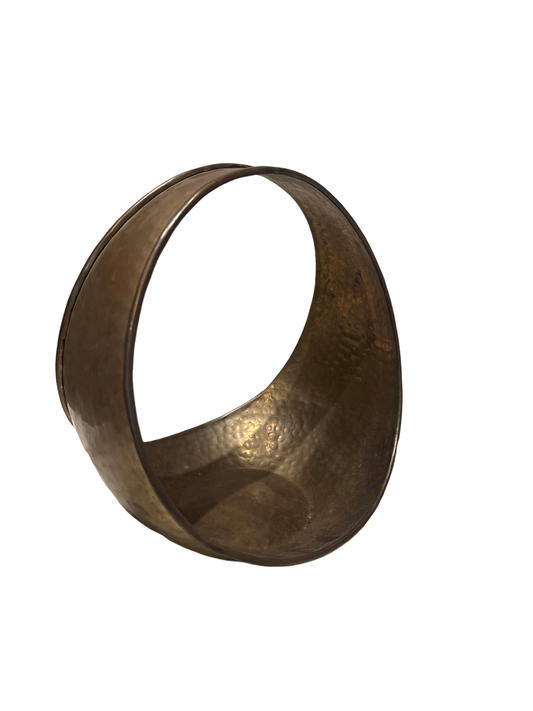 Hammered Brass Basket