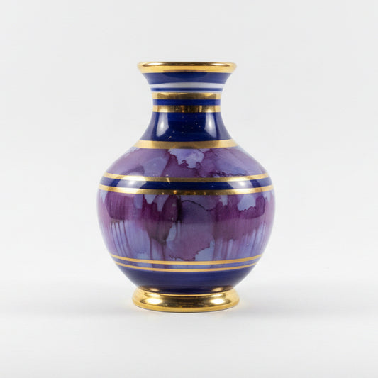 Purple Watercolor Small Vase
