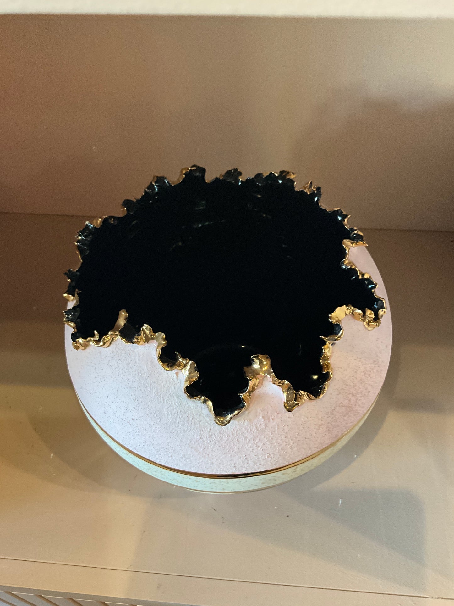 Sharon Penn 22k Gold and pink vessel